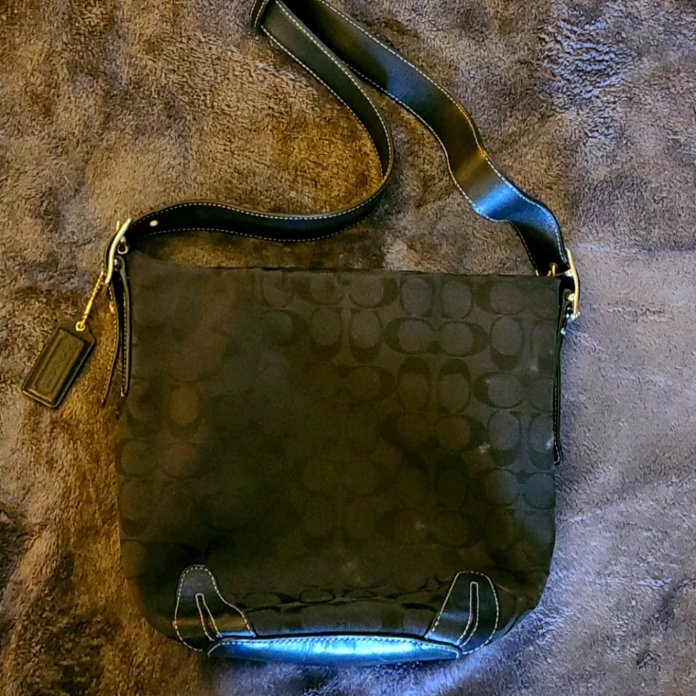 Coach logo bucket bag